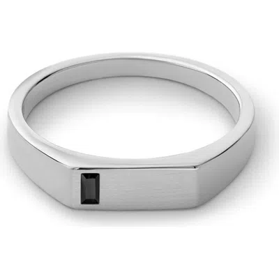 Miansai Valor Spinel Signet Ring In Metallic