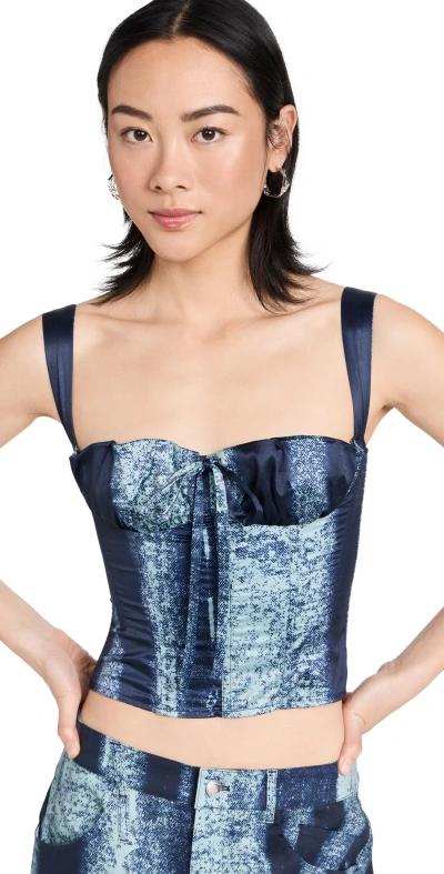 Miaou Agnes Corset Treading Blue