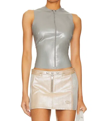 Miaou Aisha Top In Iron In Gray