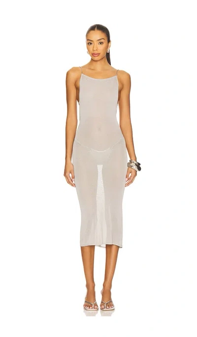 Miaou Awa Dress In Silver