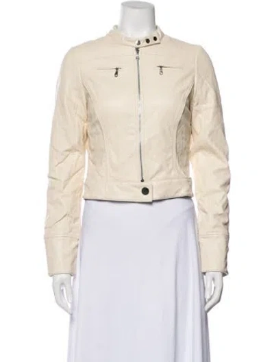 Pre-owned Miaou Biker Jacket In Neutral