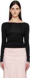 Miaou Black Amelia T-shirt In Black