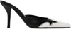 Miaou Black & White Giaborghini Edition June Mules In 5025 Black - White