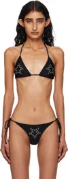 Miaou Black Kauai Bikini Top In Black