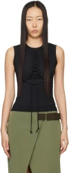 Miaou Black Zora Tank Top In Black