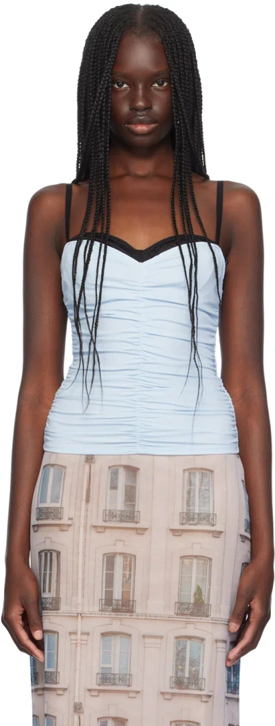 Miaou Blue Renzo Tank Top In Baby Blue