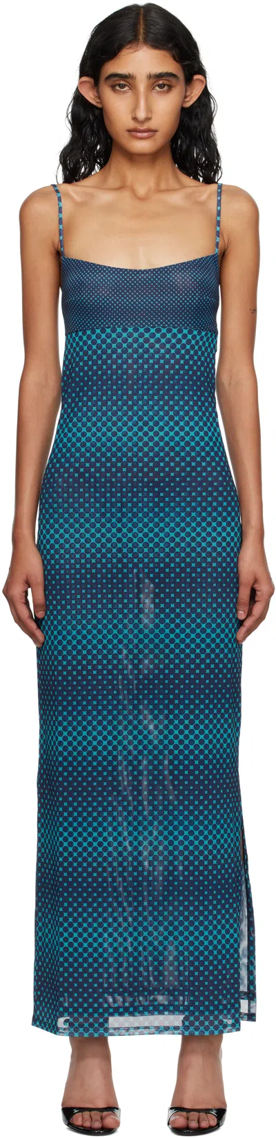 MIAOU BLUE THAIS MAXI DRESS