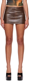 Miaou Fig Skirt In Chocolate Python
