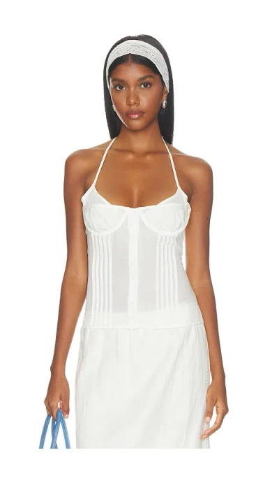 Miaou Cassandra  トップ In White
