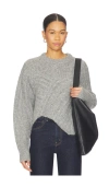 Miaou Clarke Crew Pullover In Gray