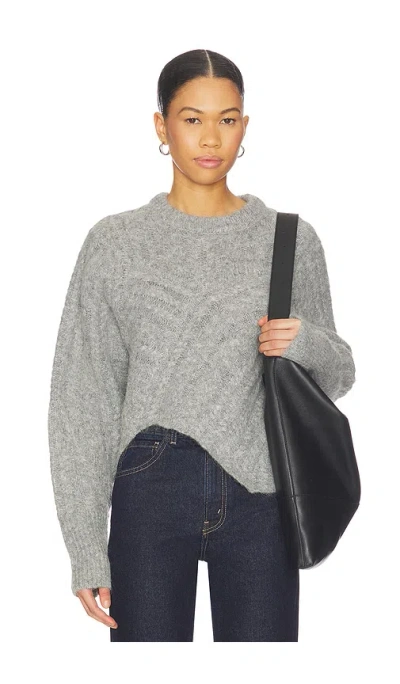 Miaou Clarke Crew Pullover In Gray