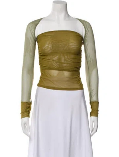 Pre-owned Miaou Convertible Strapless Top In Neutral