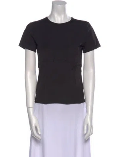 Pre-owned Miaou Crew Neck Short Sleeve T-shirt In Black