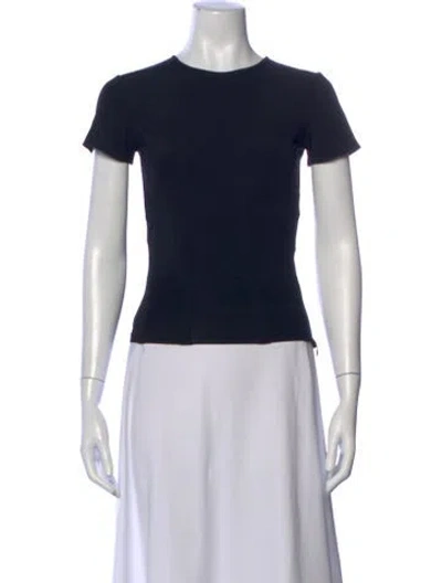 Pre-owned Miaou Crew Neck Short Sleeve T-shirt In Blue