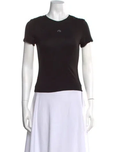 Pre-owned Miaou Crew Neck Short Sleeve T-shirt W/ Tags In Black