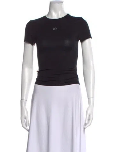 Pre-owned Miaou Crew Neck Short Sleeve T-shirt W/ Tags In Black