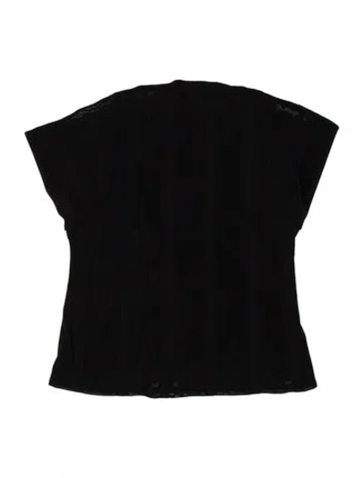 Pre-owned Miaou Crew Neck Sleeveless Crop Top W/ Tags In Black