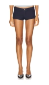 Miaou Devon Shorts In 蓝色牛仔
