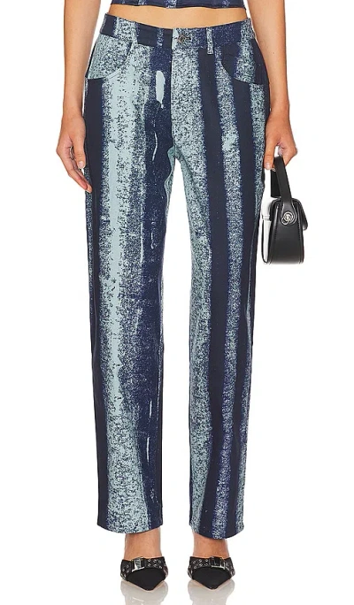 Miaou Echo Trouser In Treading Blue