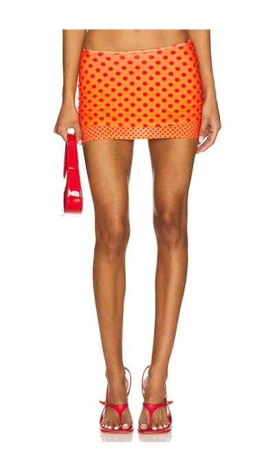 Miaou Elektra Skirt In Orange