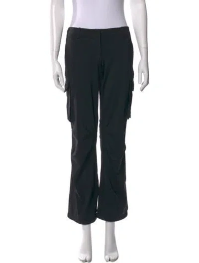 Pre-owned Miaou Flared Pants In Black