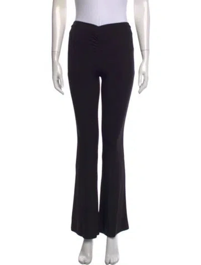 Pre-owned Miaou Flared Pants In Black