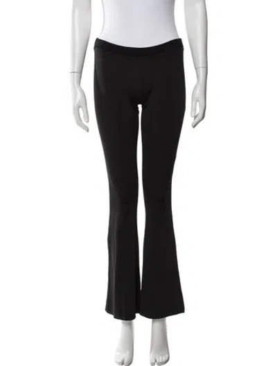 Pre-owned Miaou Flared Pants In Black