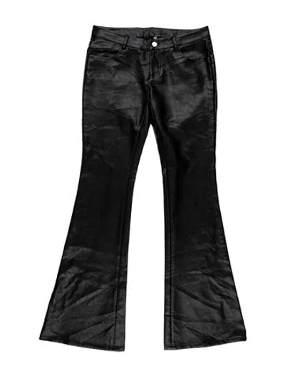 Pre-owned Miaou Flared Pants In Black