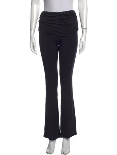 Pre-owned Miaou Flared Pants In Black
