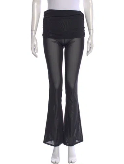 Pre-owned Miaou Flared Pants In Gray