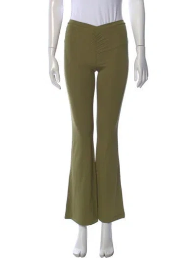 Pre-owned Miaou Flared Pants W/ Tags In Green