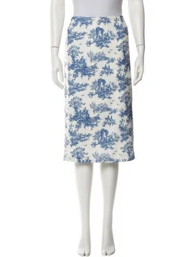 Pre-owned Miaou Floral Print Knee-length Skirt In Multi