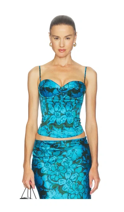 Miaou Frekka Corset In Blue
