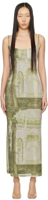 Miaou Thais Dress In Emblem Print
