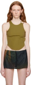 Miaou Green Hannah Jewett Edition Bobbi Tank Top In Thyme