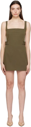 Miaou Green Mila Minidress In Olive