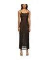 Miaou Hollowed-out Slim Dress In Black
