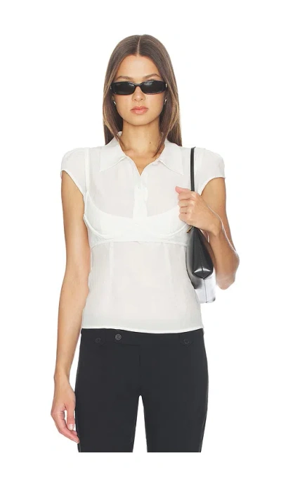 Miaou Hudson Top In White