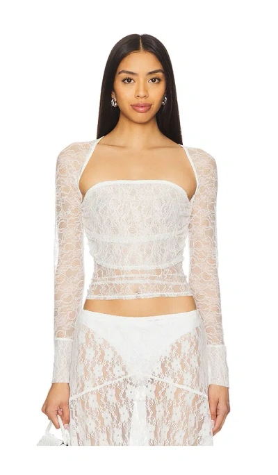 Miaou Iris Top In 白色