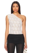 Miaou White Jade Bodysuit In 白色