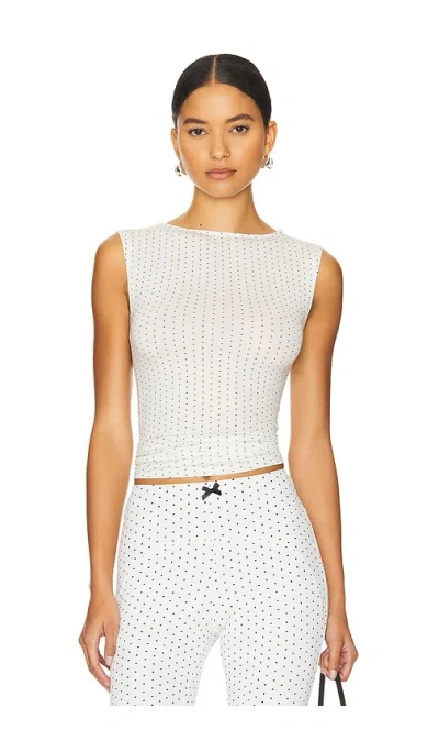Miaou Kelly Top In 블랙 포카닷
