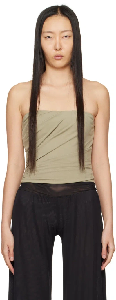 Miaou Khaki Alisha Corset In Fox