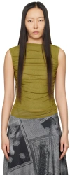 Miaou Khaki Cam Tank Top In Cedar