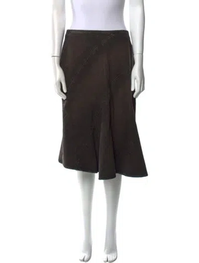 Pre-owned Miaou Knee-length Skirt In Black