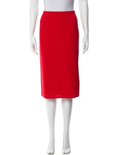 Pre-owned Miaou Knee-length Skirt In Red