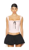 Miaou Laced Imogene Corset In Willa