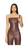 Miaou Libra Corset In 棕色