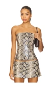Miaou Libra Corset Top In Multi