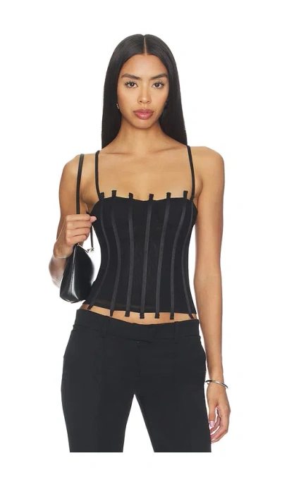 Miaou Lila Corset In Black