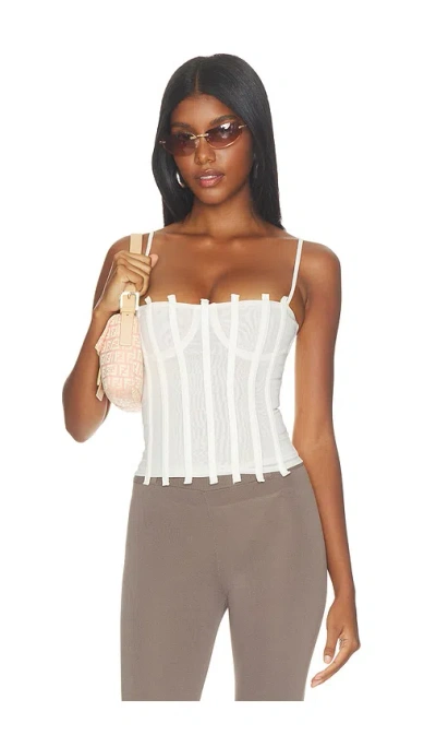 Miaou Lila Corset トップ In Ivory